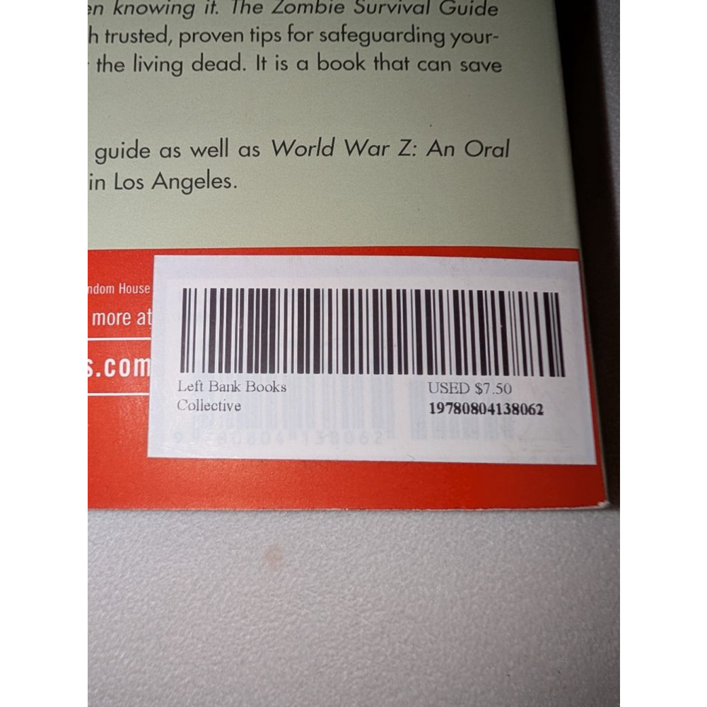Zombie Survival Guide Book Softback - Picture 9 of 9